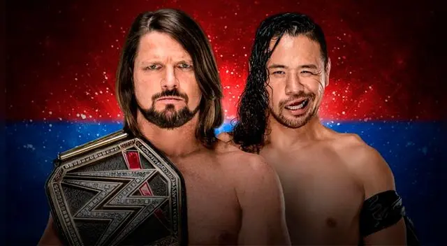 En WWE Backlash 2018, AJ Styles vs. Shinsuke Nakamura por el Campeonato Mundial. Foto: WWE