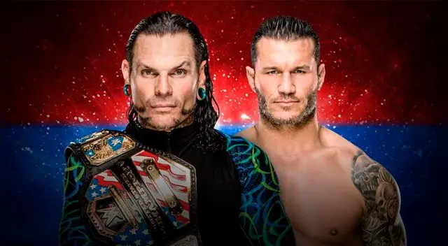 En WWE Backlash 2018, Jeff Hardy vs. Randy Orton por el Campeonato de Estados Unidos. Foto: WWE 
