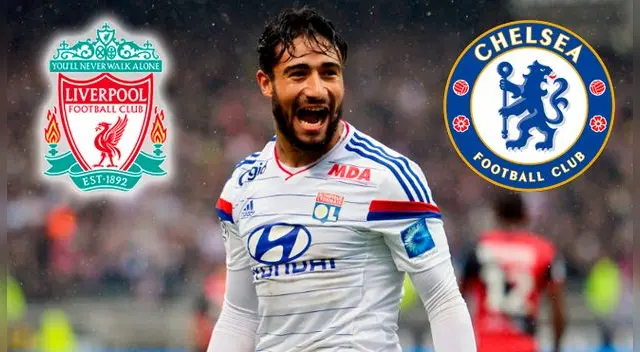 Liverpool y Chelsea van por Fekir del Olympique de Lyon.