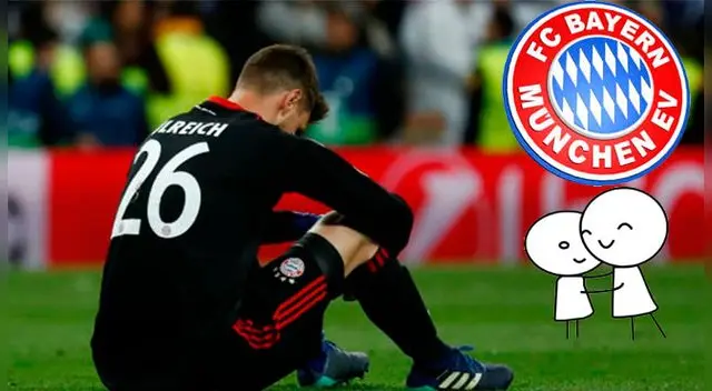 Gran gesto del Bayern con su portero. Gran gesto del Bayern con su portero.