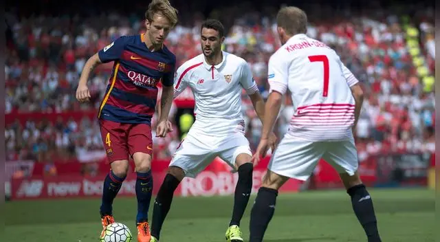 Ivan Rakitic, durante un partido entre Barcelona y Sevilla. Ivan Rakitic, durante un partido entre Barcelona y Sevilla.