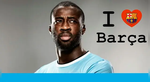 Yaya Touré no esconde su 'Barcelonismo'.