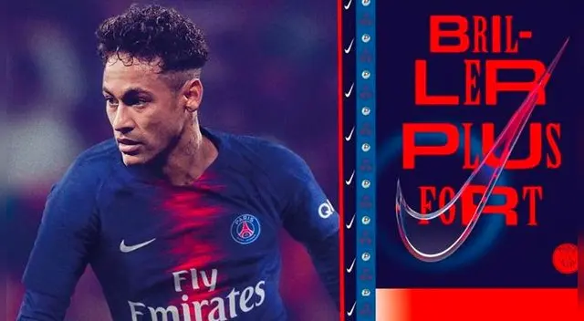 Neymar es utilizado como imagen del PSG para el lanzamiento de su nueva camiseta. Fuente: PSG Neymar es utilizado como imagen del PSG para el lanzamiento de su nueva camiseta. Fuente: PSG