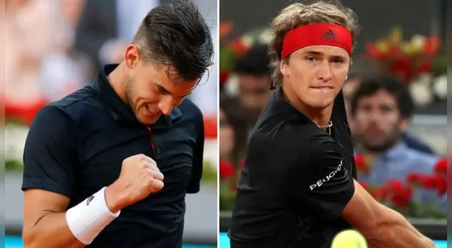 Dominic Thiem y Alexander Zverev prometen un partidazo en la final del Masters 1000 de Madrid. Foto: EFE