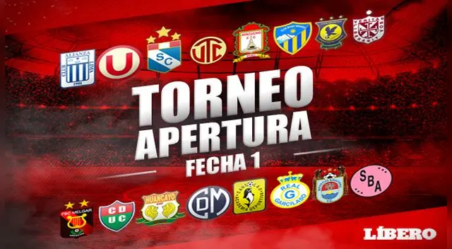 Torneo Apertura: Programación, dia y hora de la primera fecha. Creditos: LÍBERO Torneo Apertura: Programación, dia y hora de la primera fecha. Creditos: LÍBERO