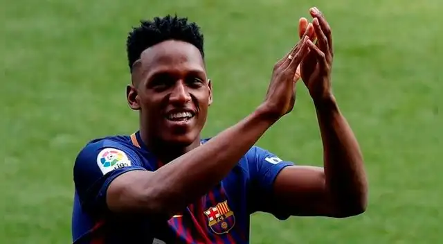 Yerry Mina llegará a manera de préstamo al Liverpool desde el Barcelona. Foto: EFE