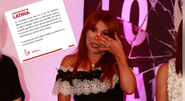 Magaly medina es retira de Latina por comentarios sobre el TAS. Magaly medina es retira de Latina por comentarios sobre el TAS.