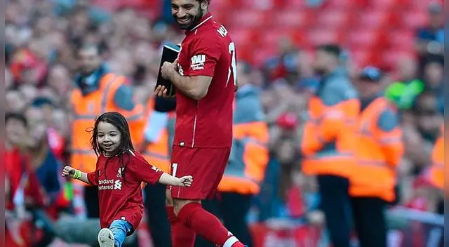 Emotivo momento de Salah. Emotivo momento de Salah.