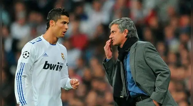 Cristiano Ronaldo y José Mourinho estuvieron juntos en el Real Madrid. Foto: EFE Cristiano Ronaldo y José Mourinho estuvieron juntos en el Real Madrid. Foto: EFE
