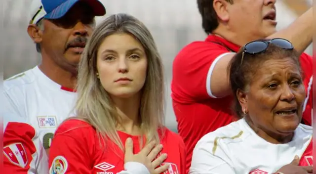 La novia del futbolista estuvo presente en la marcha pacífica que se vivió en el país en muestra de apoyo a Paolo Guerrero. La novia del futbolista estuvo presente en la marcha pacífica que se vivió en el país en muestra de apoyo a Paolo Guerrero.
