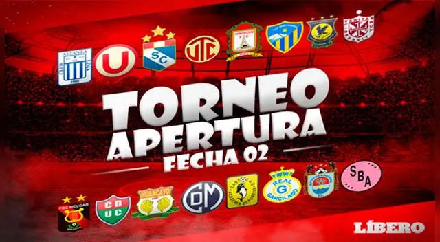 Así se jugará la fecha 02 del Torneo Apertura 2018. Así se jugará la fecha 02 del Torneo Apertura 2018.