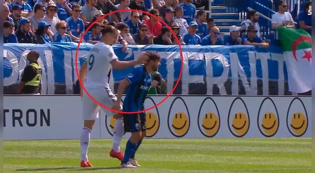 El sueco Zlatan Ibramovic fue expulsado con roja directa en la MLS. Foto: Captura El sueco Zlatan Ibramovic fue expulsado con roja directa en la MLS. Foto: Captura