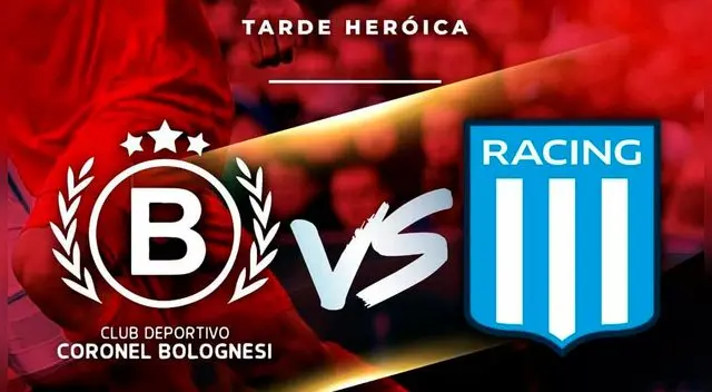 Bolognesi vs. Racing Club en la tarde de presentación. | Foto: Twitter @C_Bolognesi. Bolognesi vs. Racing Club en la tarde de presentación. | Foto: Twitter @C_Bolognesi.