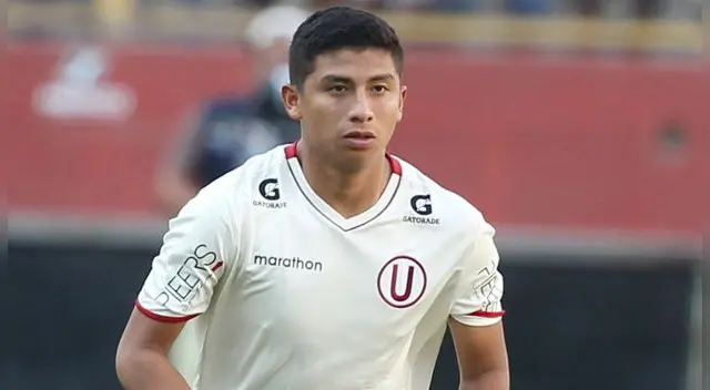 Brayan Velarde, durante un partido de Universitario. Brayan Velarde, durante un partido de Universitario.
