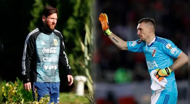 Lionel Messi y Franco Armani irán al Mundial Rusia 2018 con Argentina. Fotos: EFE
