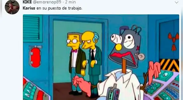 Lo toman como un personaje de 'Los Simpsons'. Lo toman como un personaje de 'Los Simpsons'.