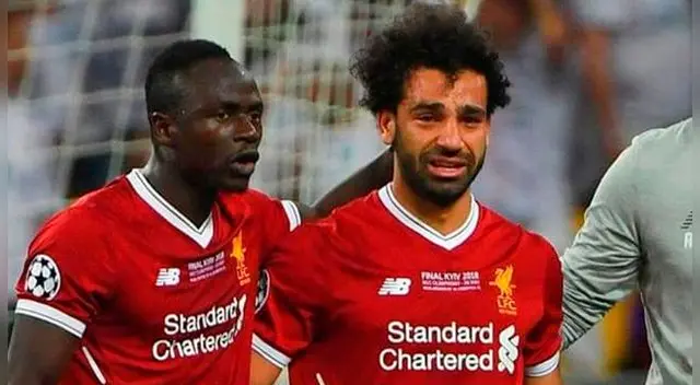 Mohamed Salah llorando tras su salida de la final de la Champions League. Mohamed Salah llorando tras su salida de la final de la Champions League.