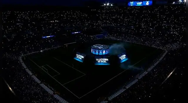 La espectacular toma del Santiago Bernabéu. La espectacular toma del Santiago Bernabéu.