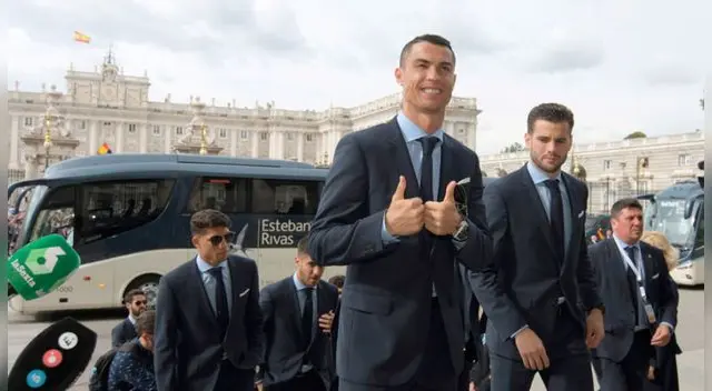 Cristiano Ronaldo y su alegría en plena celebración Cristiano Ronaldo y su alegría en plena celebración