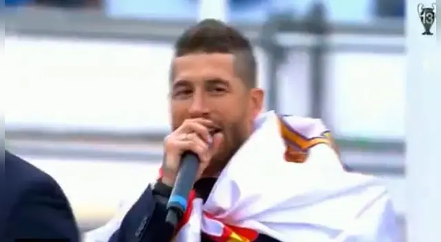 Sergio Ramos celebró la la Champions recordando al Atlético de Madrid. Sergio Ramos celebró la la Champions recordando al Atlético de Madrid.
