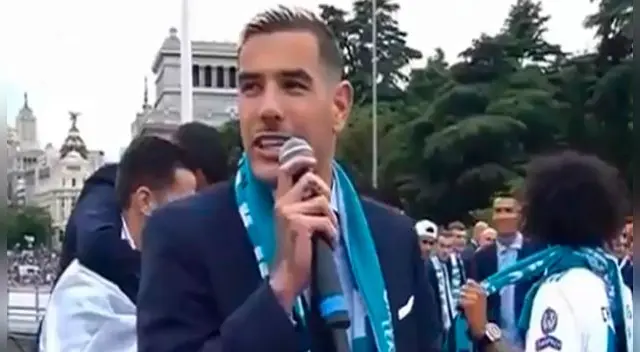 Theo Hernández calentó las celebraciones del Real Madrid. Theo Hernández calentó las celebraciones del Real Madrid.