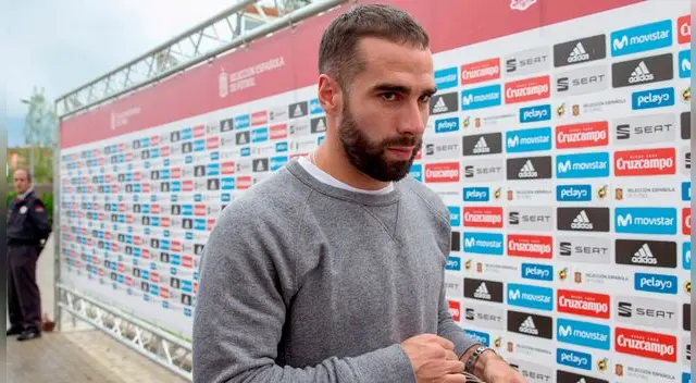 Dani Carvajal se unió a la concentración de la Selección España