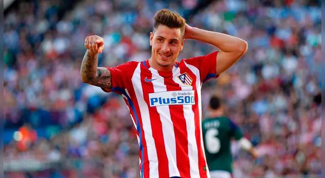 José María Giménez cerca de llegar al Chamartín.