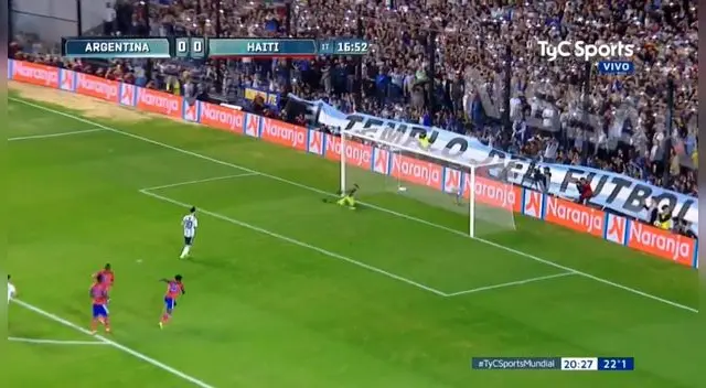 Lionel Messi puso el 1-0 de penal ante Haití. Foto: Captura