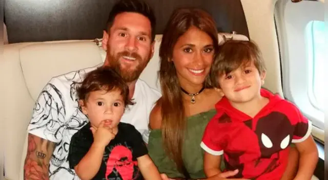 Hijos de Lionel Messi le cantan a la selección argentina. Foto: Difusión