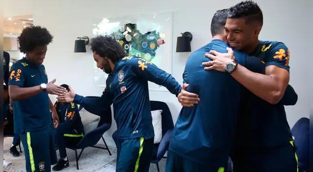 Marcelo y Casemiro se unieron a la concentración de la Selección de Brasil