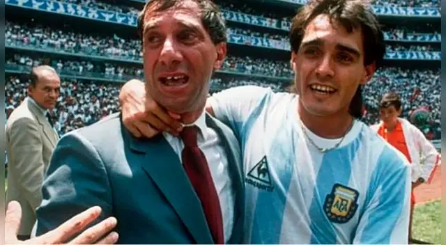 Carlos Salvador Bilardo, durante las celebraciones de Argentina tras ganar el Mundial 1986.