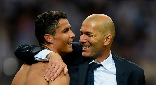Cristiano Ronaldo le mandó un emotivo mensaje de despedida a Zinedine Zidane. Foto: EFE Cristiano Ronaldo le mandó un emotivo mensaje de despedida a Zinedine Zidane. Foto: EFE