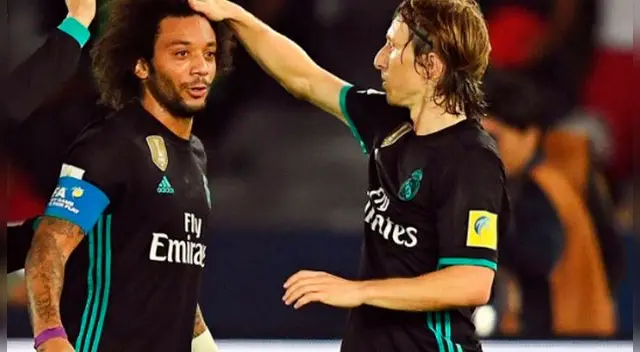 Marcelo, Casemiro, Luka Modric y Mateo Kovacic se encontraron en la casa del Liverpool y se burlaron del cuadro ‘red’ mediante una postal.