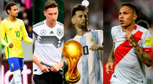 Perú, Argentina, Uruguay, Brasil y Colombia son los países representantes de la Conmebol. 