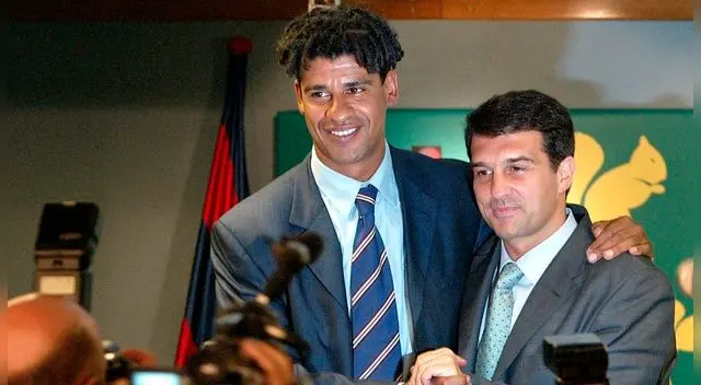 Frank Rijkaard y Joan Laporta. Frank Rijkaard y Joan Laporta.