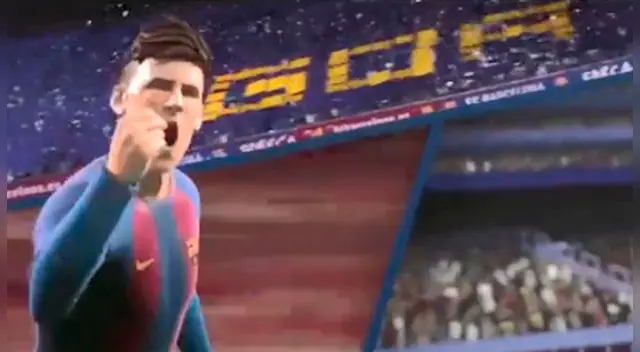 La vida de Lionel Messi fue recreada en un comercial animado. Fuente: YouTube