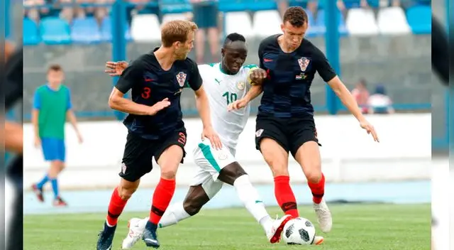 Croacia vs. Senegal se enfrentaron en el último amistoso previo a Rusia 2018. Foto: EFE Croacia vs. Senegal se enfrentaron en el último amistoso previo a Rusia 2018. Foto: EFE