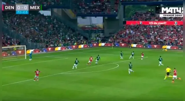 Poulsen anota golazo en amistoso internacional que significó el 1-0 de Dinamarca frente a México. Poulsen anota golazo en amistoso internacional que significó el 1-0 de Dinamarca frente a México.