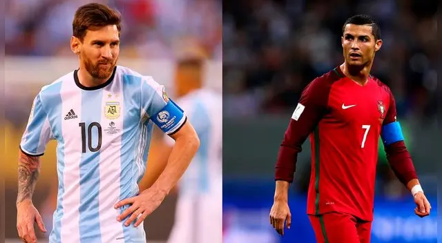 Messi y Cristiano, vecinos en el Mundial de Rusia.