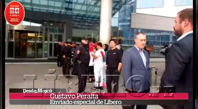 Así informó Libero sobre la llegada de la selección peruana a Moscú Así informó Libero sobre la llegada de la selección peruana a Moscú