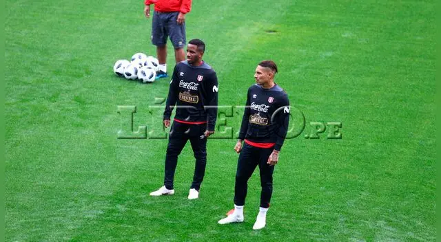 Hugo Díaz. Paolo Guerrero y Jefferson Farfán practicaron disparos frente a los porteros nacionales.