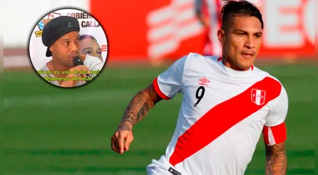 Ronaldinho habló sobre el capitán de la Selección Peruana, Paolo Guerrero.