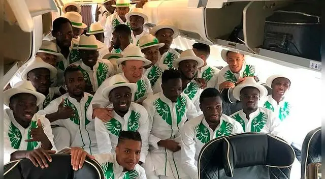 El selecionado de Nigeria se alista para su debut ante los croatas. El selecionado de Nigeria se alista para su debut ante los croatas.