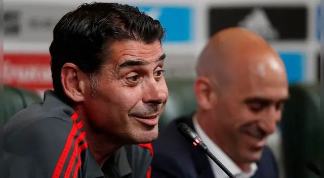 Fernando Hierro, en conferencia de prensa como nuevo seleccionador de España. Fernando Hierro, en conferencia de prensa como nuevo seleccionador de España.