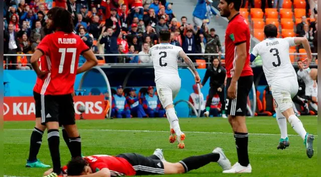 Uruguay venció 1-0 a Egipto con anotación de Giménez en el del debut en Rusia 2018 [RESUMEN Y GOL]