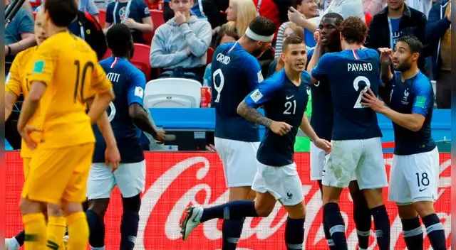 Francia ganó 2-1 a Australia por el Grupo C del Mundial Rusia 2018 en el Estadio'Kazán Arena [RESUMEN Y GOLES]