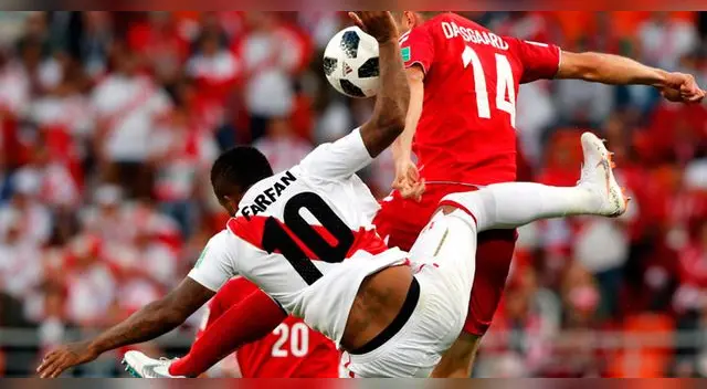 Perú vs. Dinamarca: Jefferson Farfán dio la cara al final del partido 