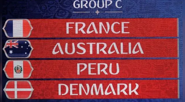 Conoce cómo marcha la tabla de posiciones del grupo C del Mundial Rusia 2018. Foto: EFE