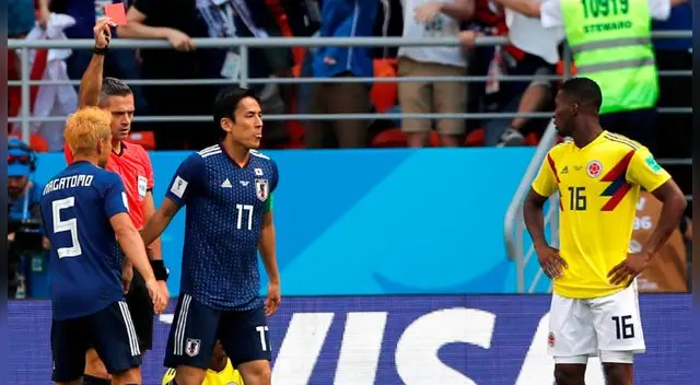 El volante colombiano ha sido el primer expulsado del Mundial Rusia 2018.