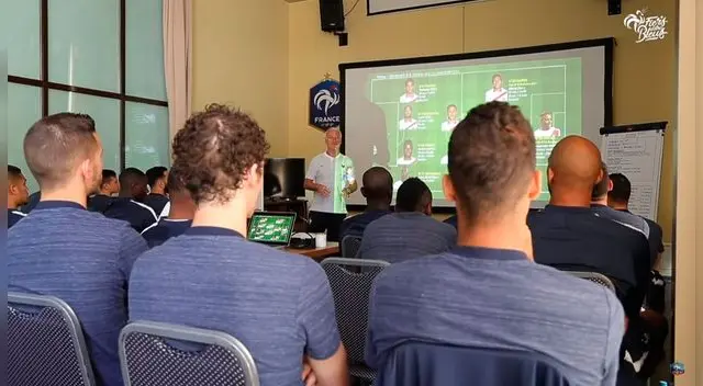 Francia reveló su rutina previo al choque contra la Selección Peruana.